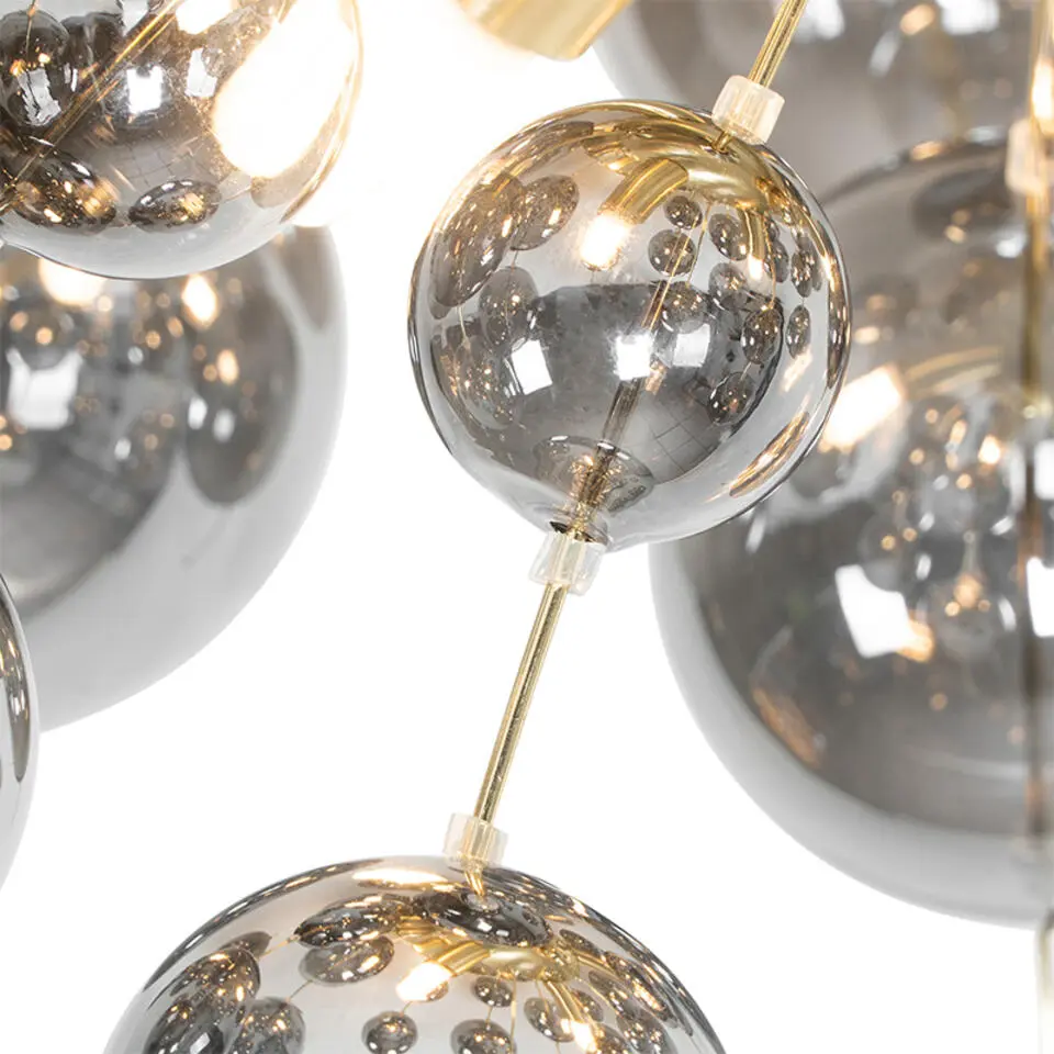 Qazqa plafondlamp explode goudkleurig g9