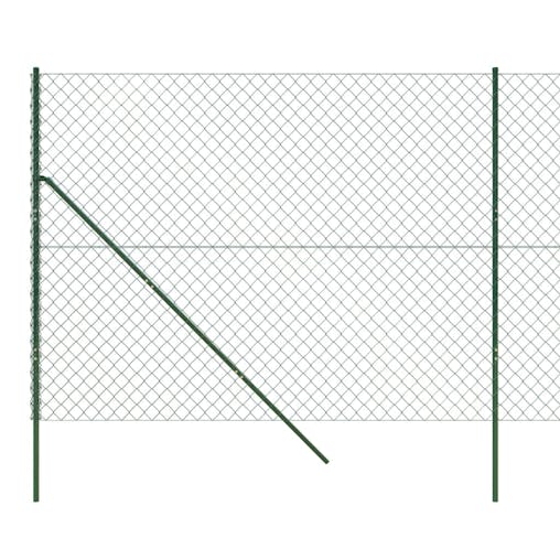 NNEVL Chain Link Fence Green 1.4x10 m