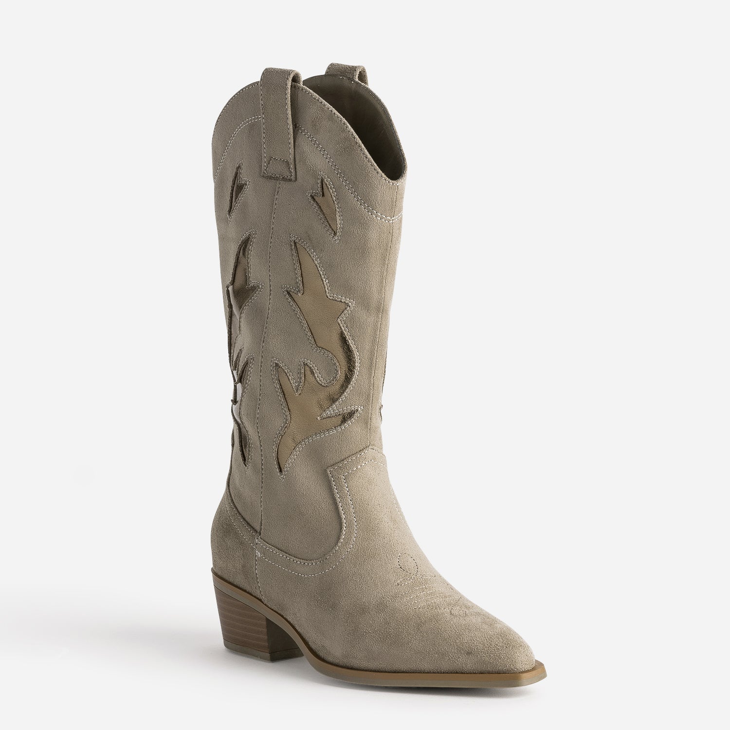 Botte TEXTO taupe et bronze esprit santiag