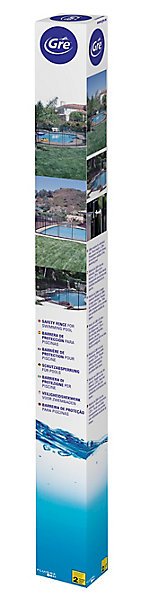 Clôture souple Gre V2 pour piscine – hauteur 1,33 m – filet transparent – poteaux aluminium – sécurité enfant – norme NF P90-306
