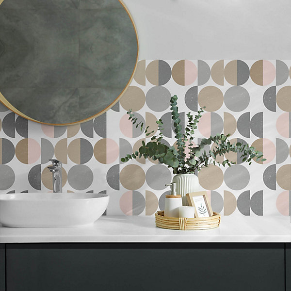 Panneau Décoratif Wallfluent 120x60 cm Motif Floral Ondulé 1 pièce