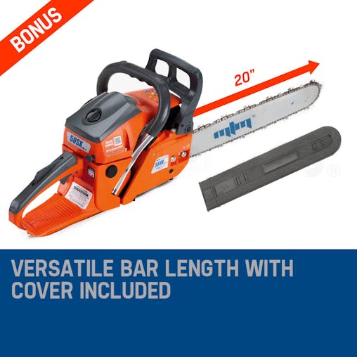 NNEMB Chainsaw Petrol Commercial 20 Bar E-Start Tree Pruning Chain Saw 4.1HP