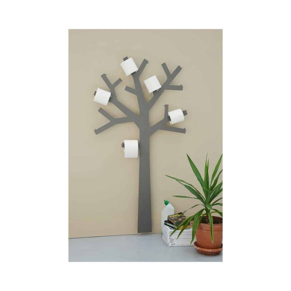 Pqtier - Porte papier wc pqtier métal gris