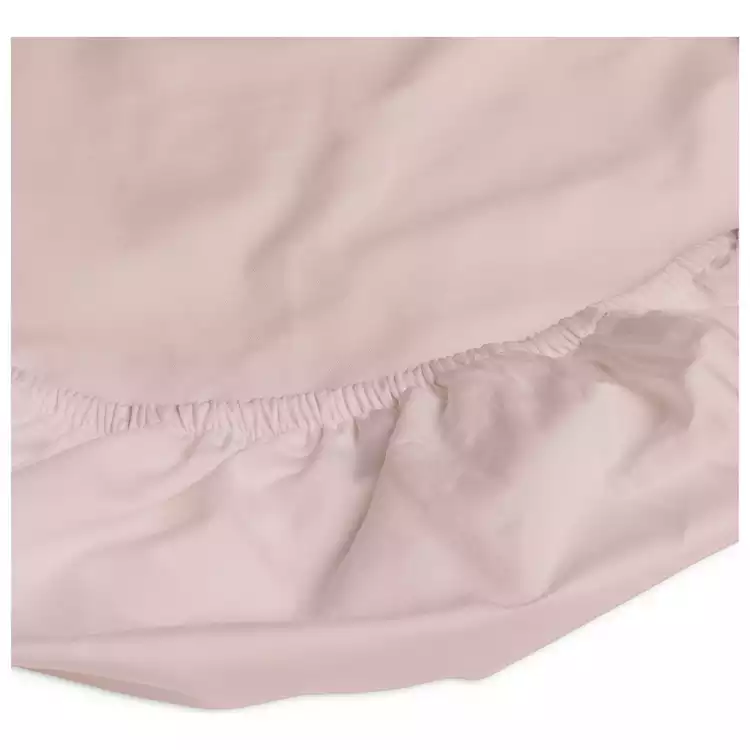 Habitat Egyptian Cotton 400TC Blush Fitted Sheet - Double