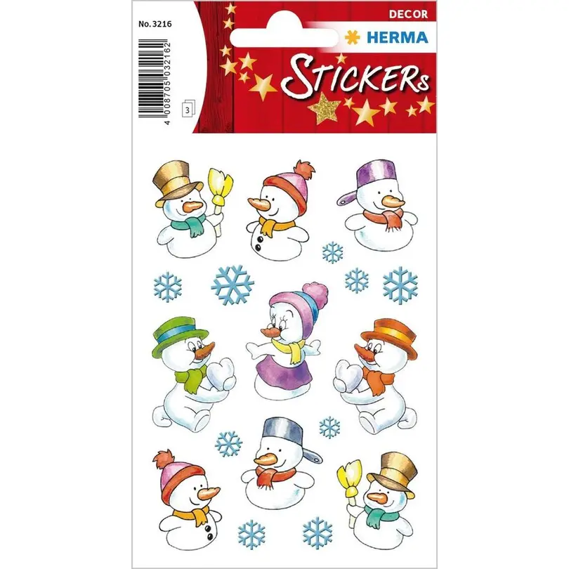 Sticker 3er-Set Snowmen