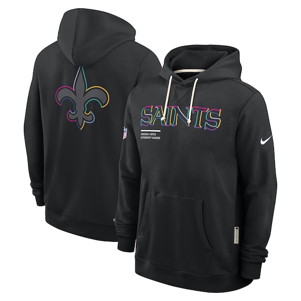 New Orleans Saints Nike 2025 NFL Crucial Catch Sideline Standard Issue Dri-FIT Hoodie - Black