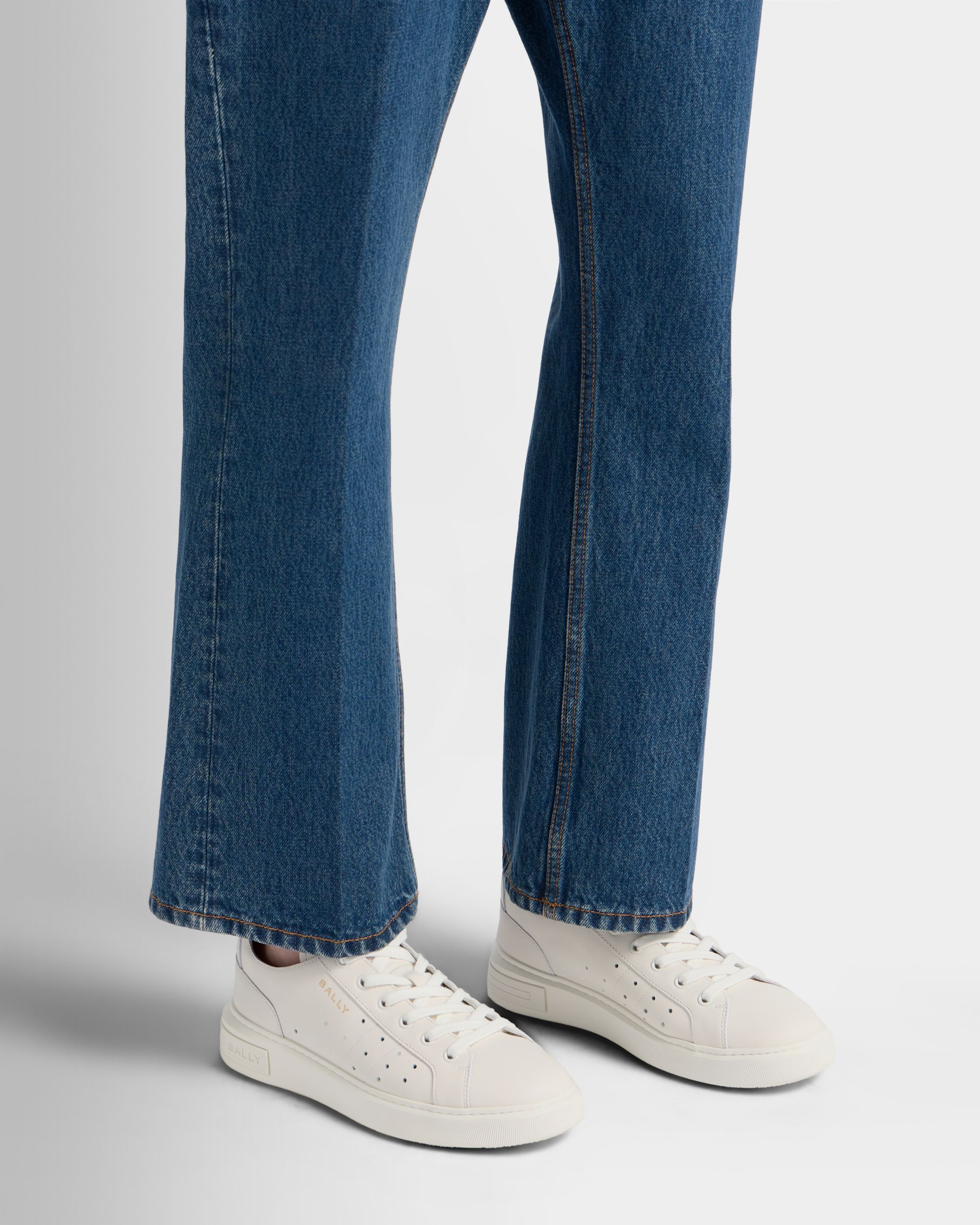 Lift Sneaker aus weißem Leder
