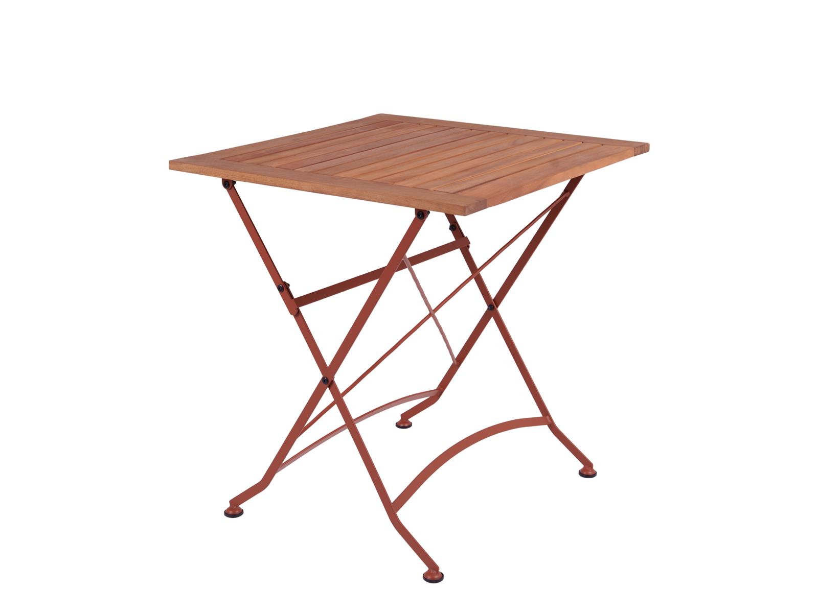 MaximaVida inklapbare vierkante tuintafel Toscana 70 cm roestbruin - 100% FSC excellent acacia