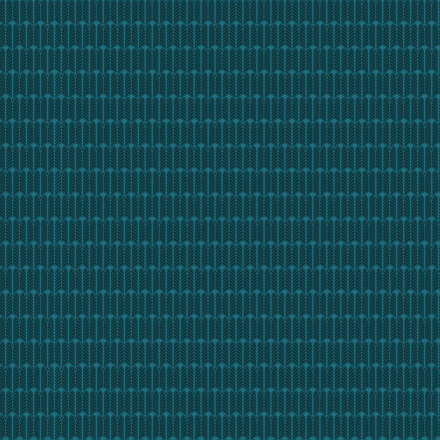 - Parure de lit imprimé végétal coton bleu 220 x 240