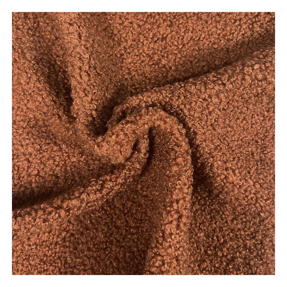 Rust Teddy Fabric by the Metre