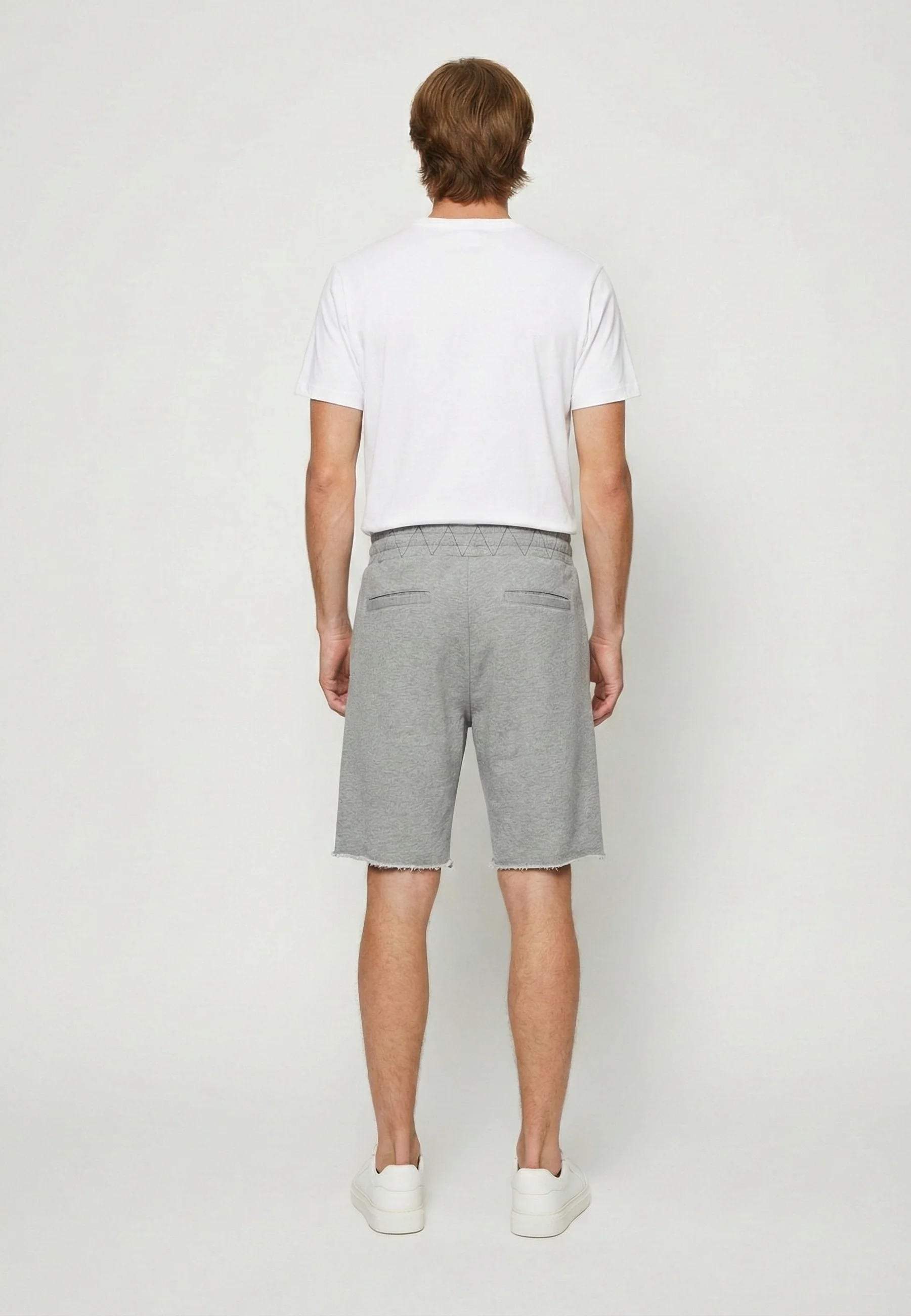 Short regular gris molleton coton polyester KASIUS