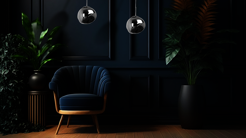 Lampa wisząca Parma szklana srebrna