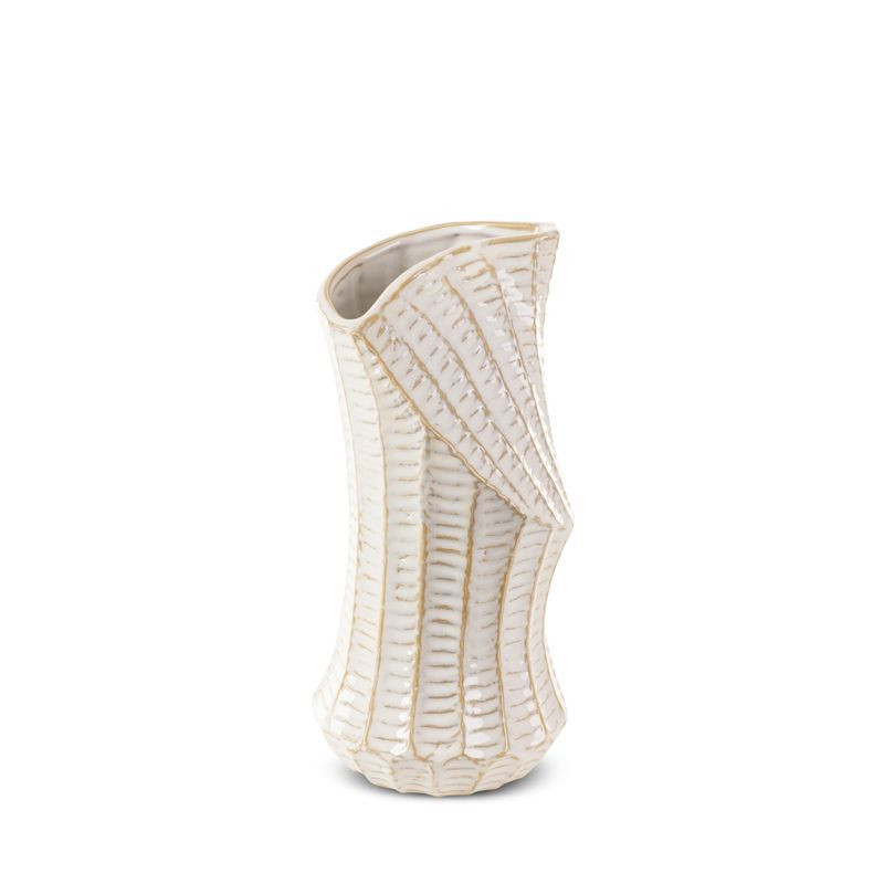 Wazon ceramiczny LIZA 14X29 kremowy