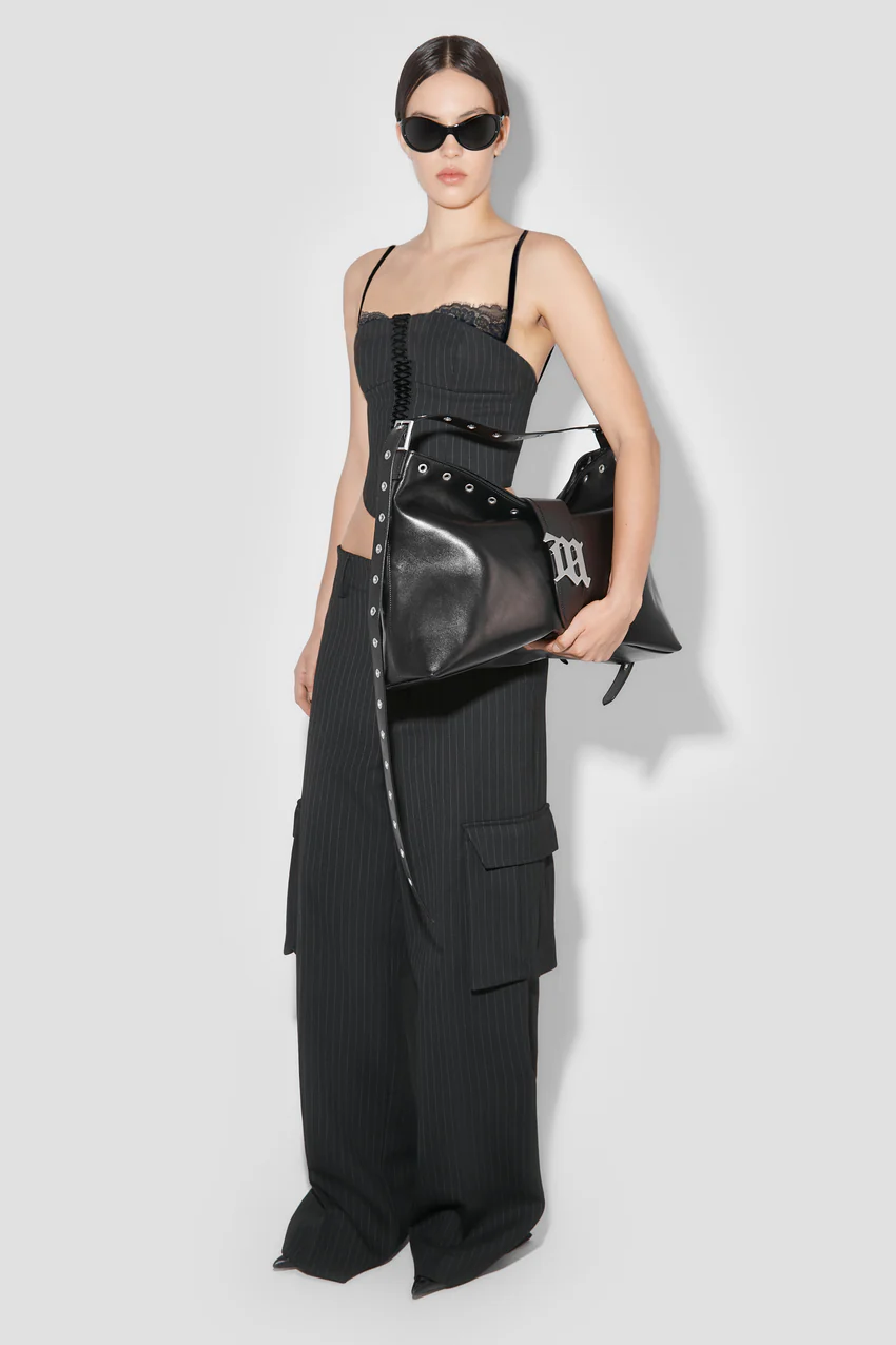 Office Pinstripe Corset Top