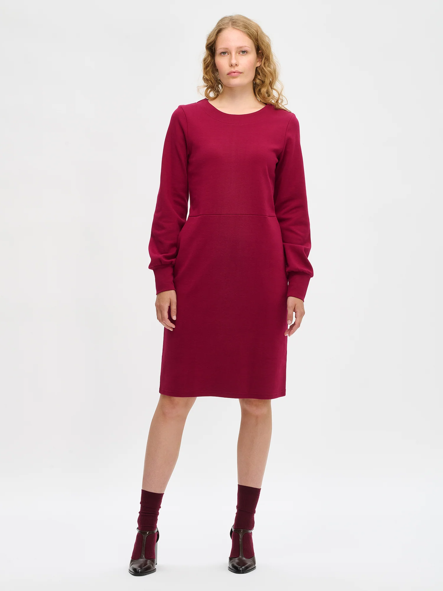 PAULIINA mekko - viininpunainen