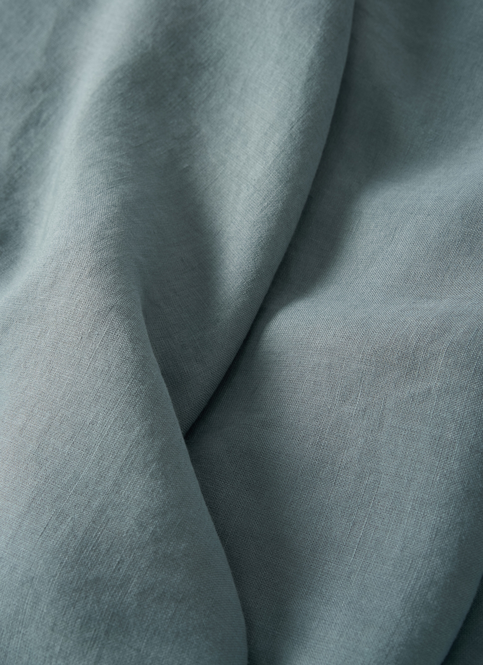 DRAP HOUSSE EN LIN LAVÉ UNI 165GR BLEU ZINC