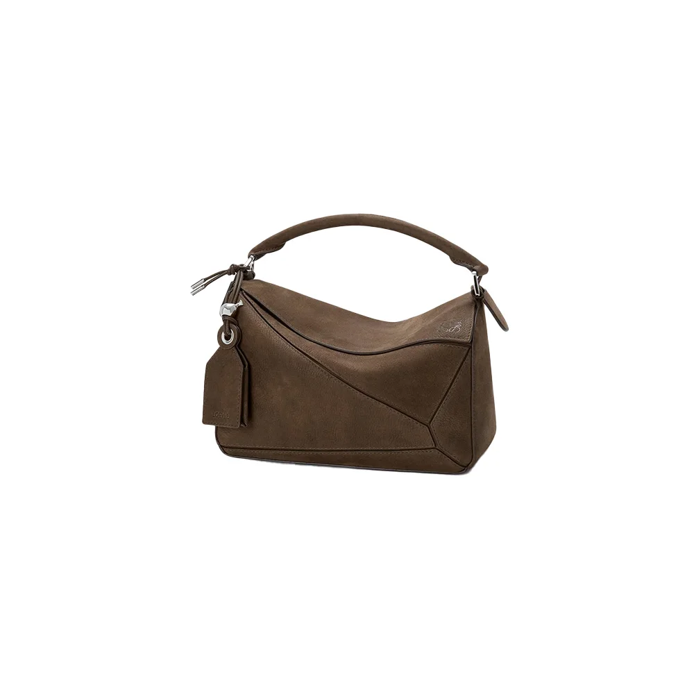 Loewe Small Grained Nubuck Leather Featherlight Puzzle Bag