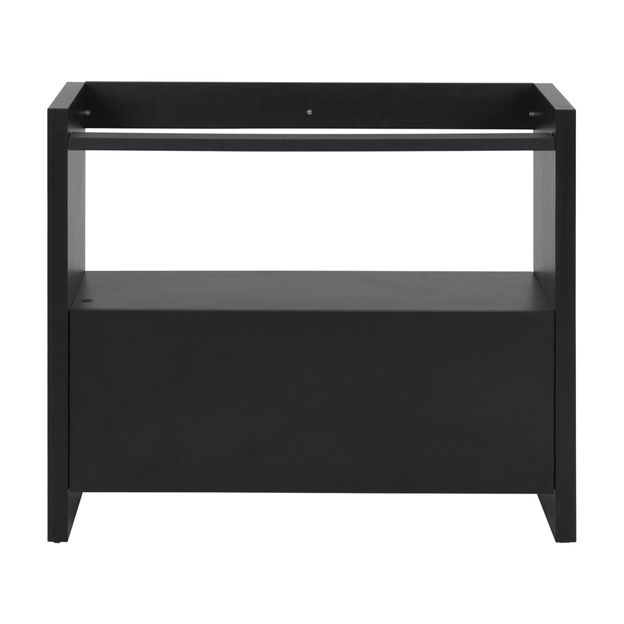 BASE DE ESTANTE 1 PORTA 97 CM X 84 CM VETRO