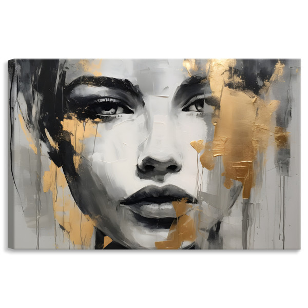 Obraz Abstrakcyjny Portret Kobiety 30x20cm