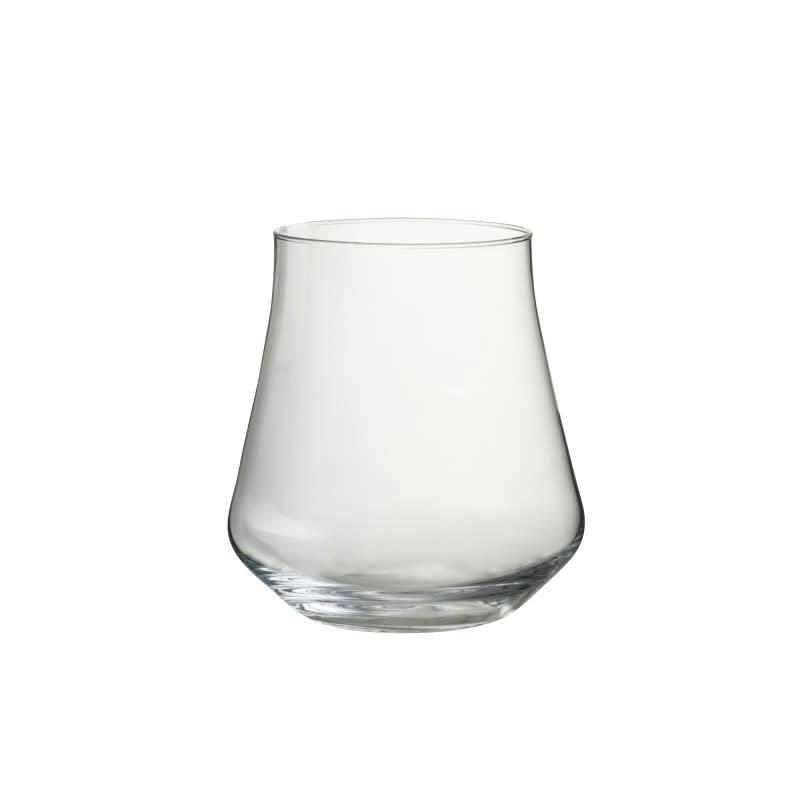 - Vase en verre transparent 18x18x21 cm