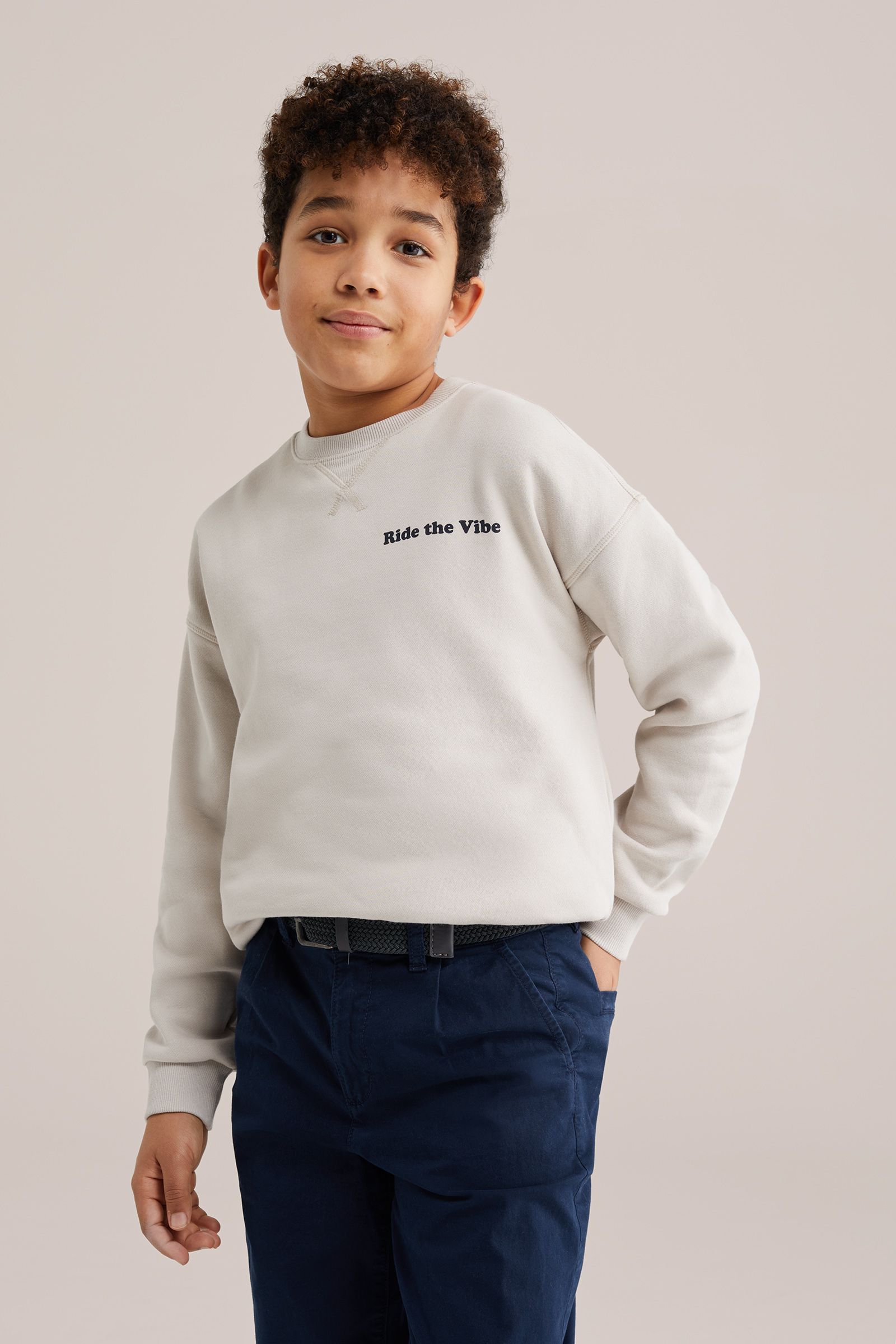 Jongens sweater met print