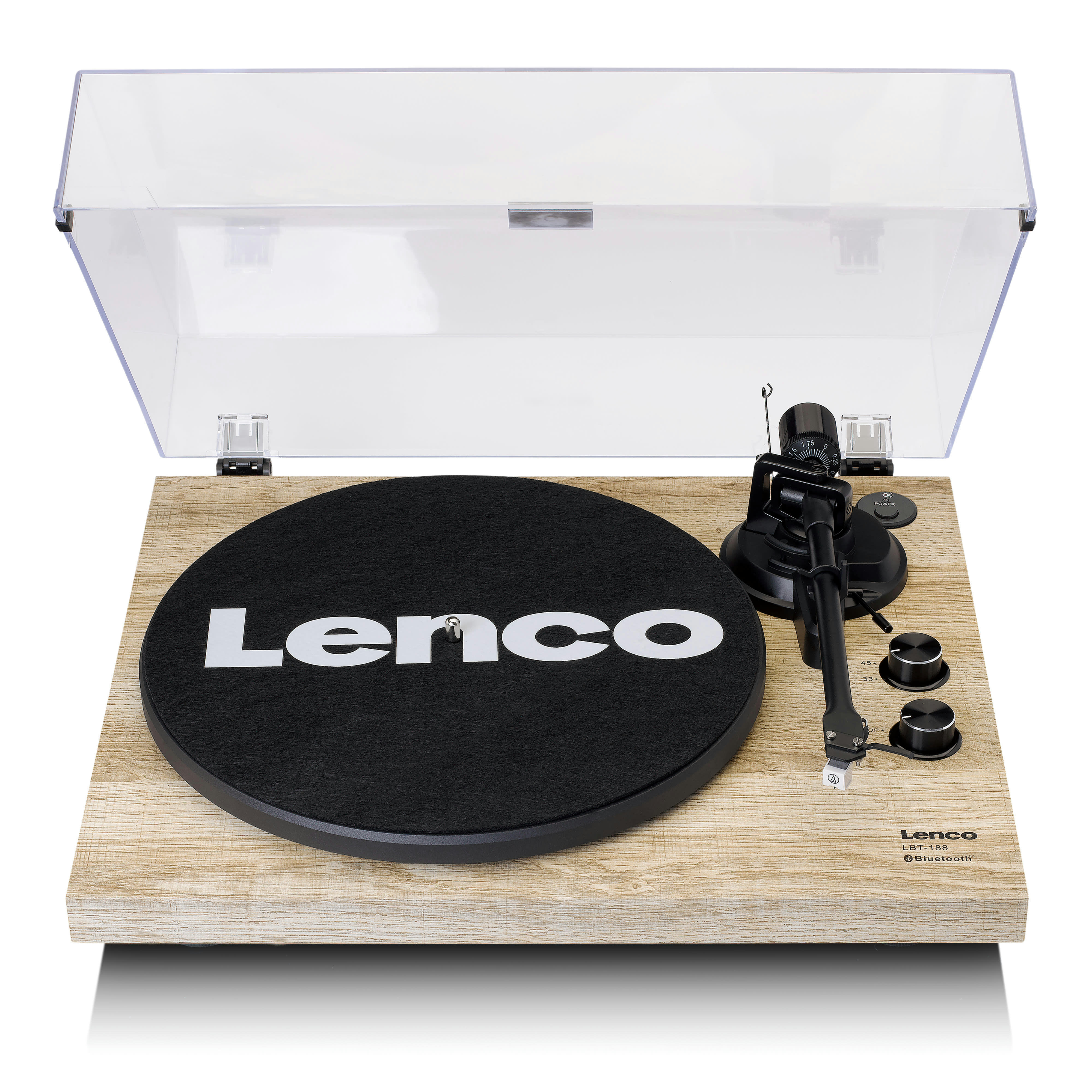 - Platine vinyle avec transmission bluetooth en bois