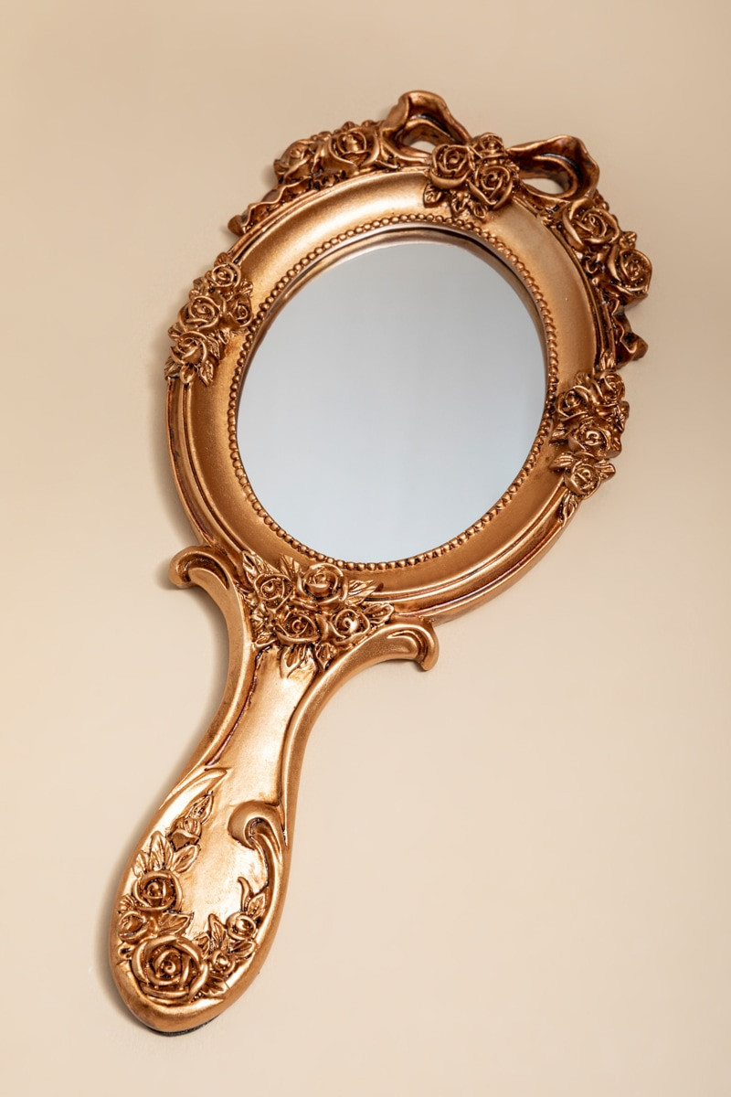 Vintage Bow Hand Held Mirror