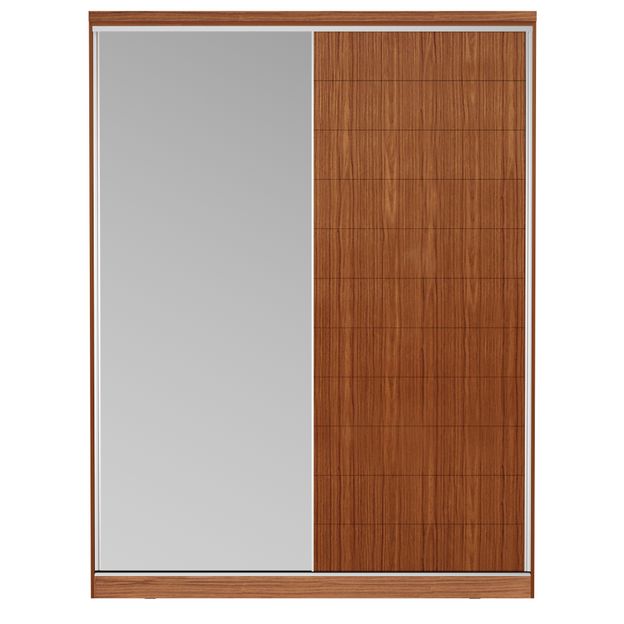 GUARDA-ROUPAS COM 1 PORTA ESPELHADA FRIZ
