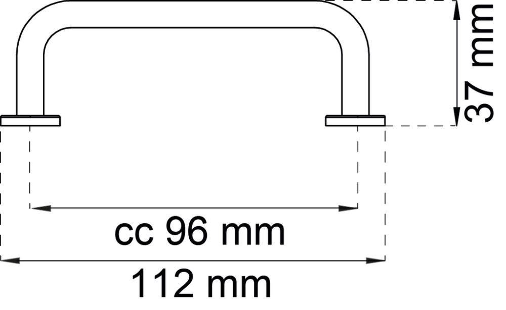HÅNDTAK HABO LILLY CC96MM SVART