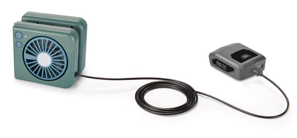 Woods™ Oroshi Battery-Powered Compact Camping Tent Fan & Tent Light w/ Power Bank