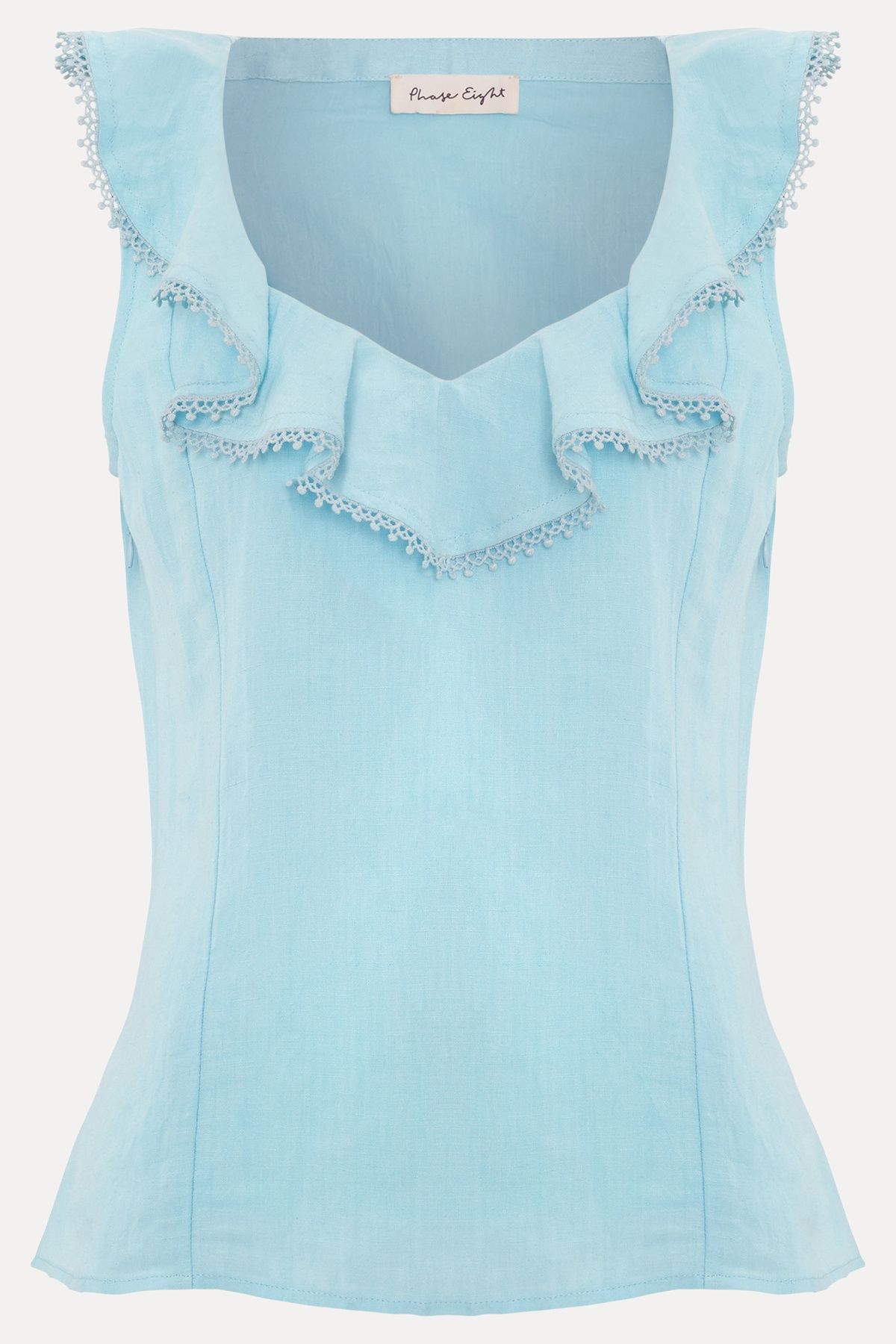 Phase Eight Rhona Sleeveless Linen Blend Blouse