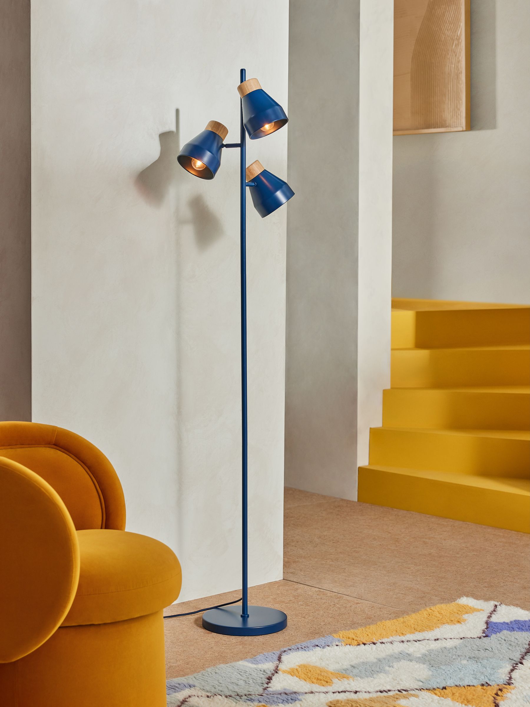 Albert Floor Lamp in Navy