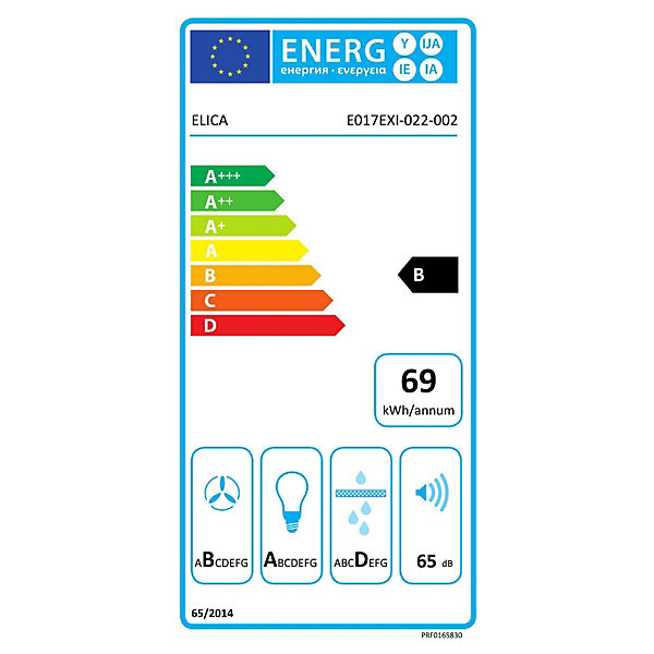 Groupe filtrant 52cm 550m3/h 65db inox Elica PRF0165830 lane