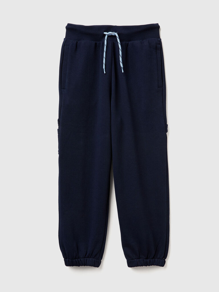 Wide joggers with pockets