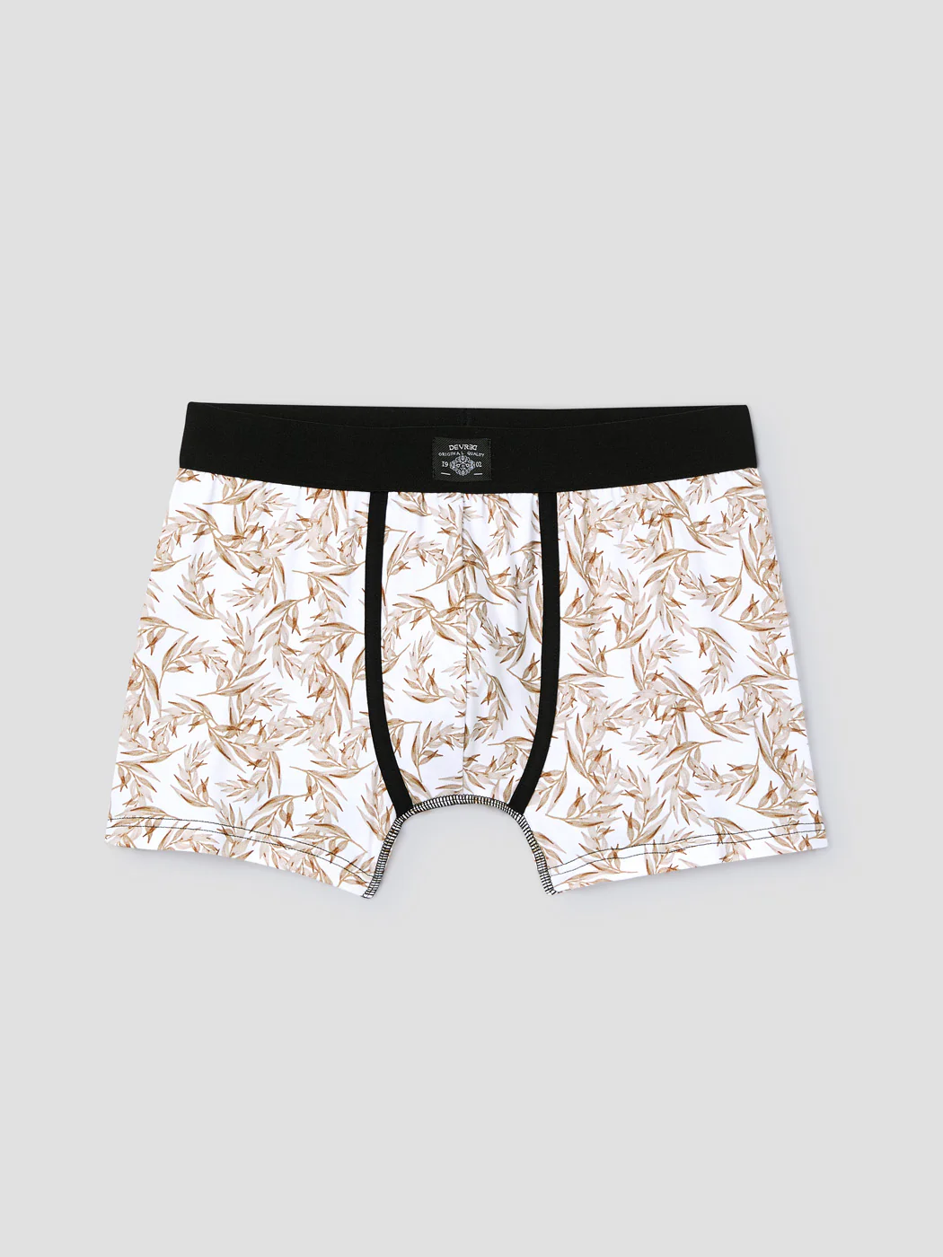 Boxer en coton élasthanne à motif