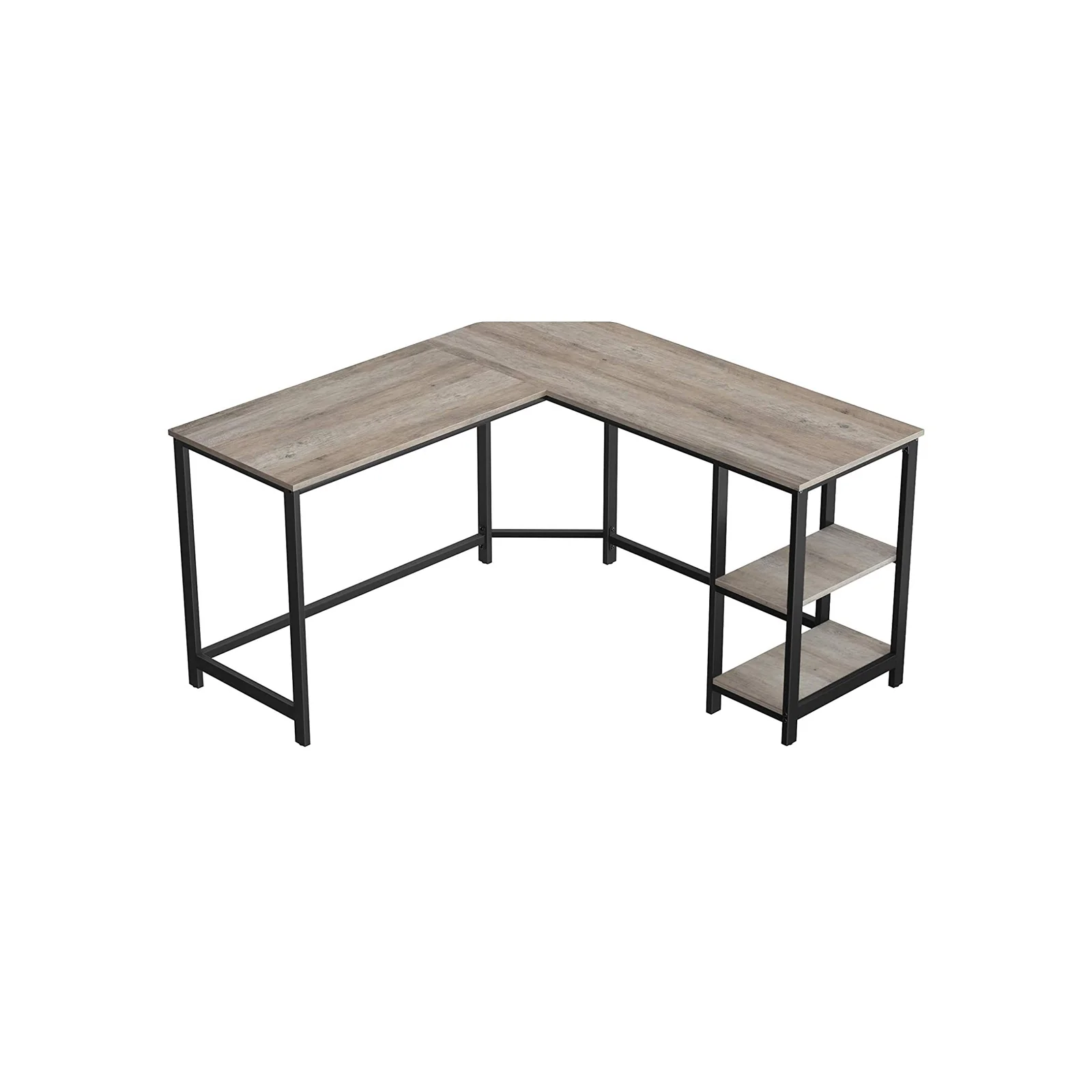 Bureau informatique en forme de L