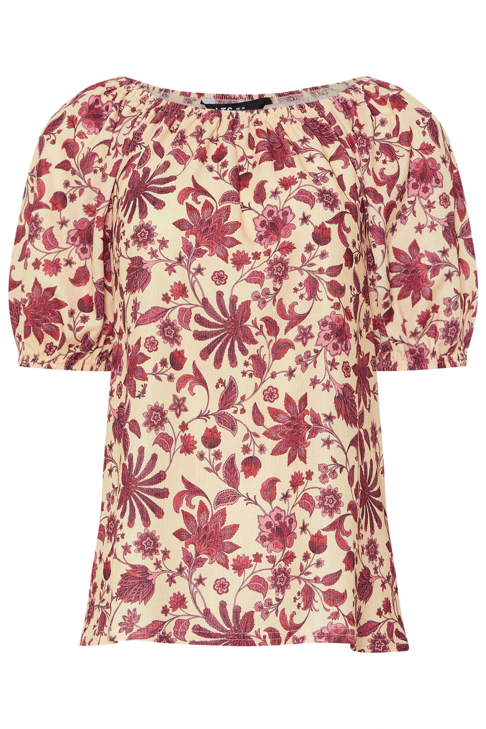 Long Tall Sally Tall Floral Tie Front Top