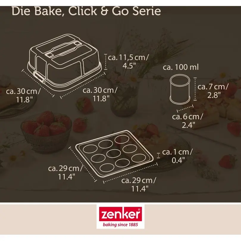 Backform 2-teilig Zenker