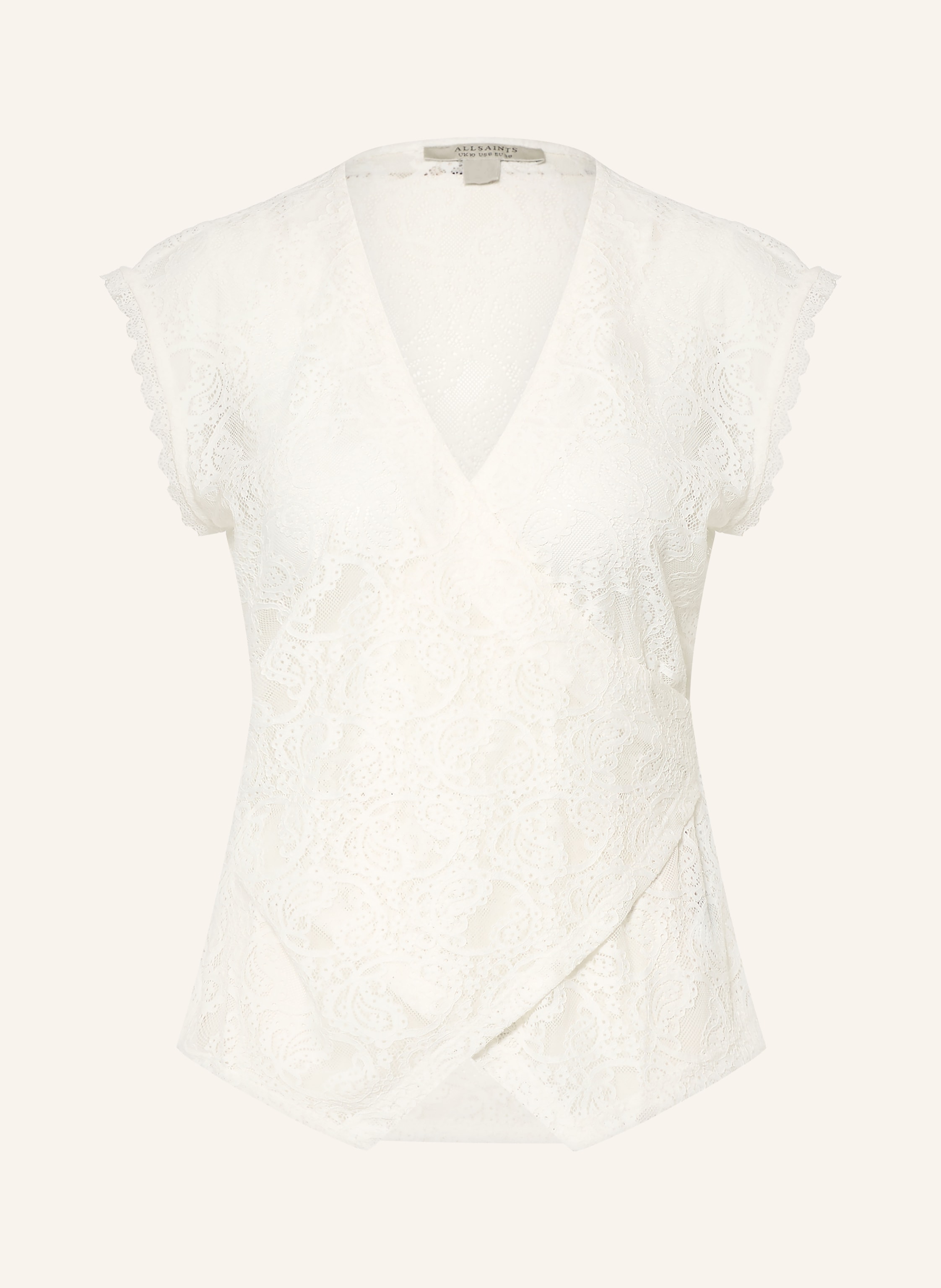 ALLSAINTS Spitzentop VERA in Wickeloptik
