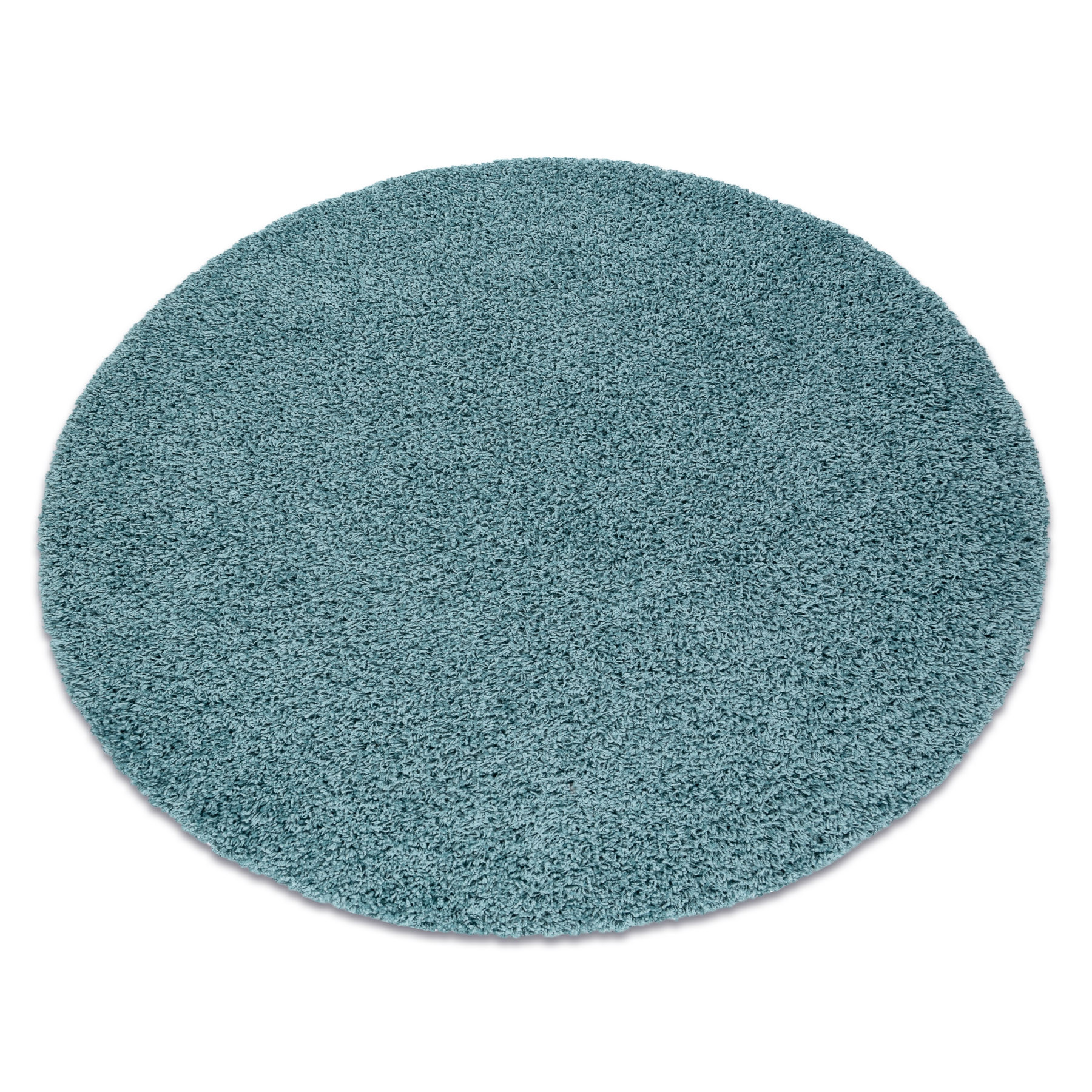 Dywan SOFFI shaggy 5cm niebieski koło 80 cm
