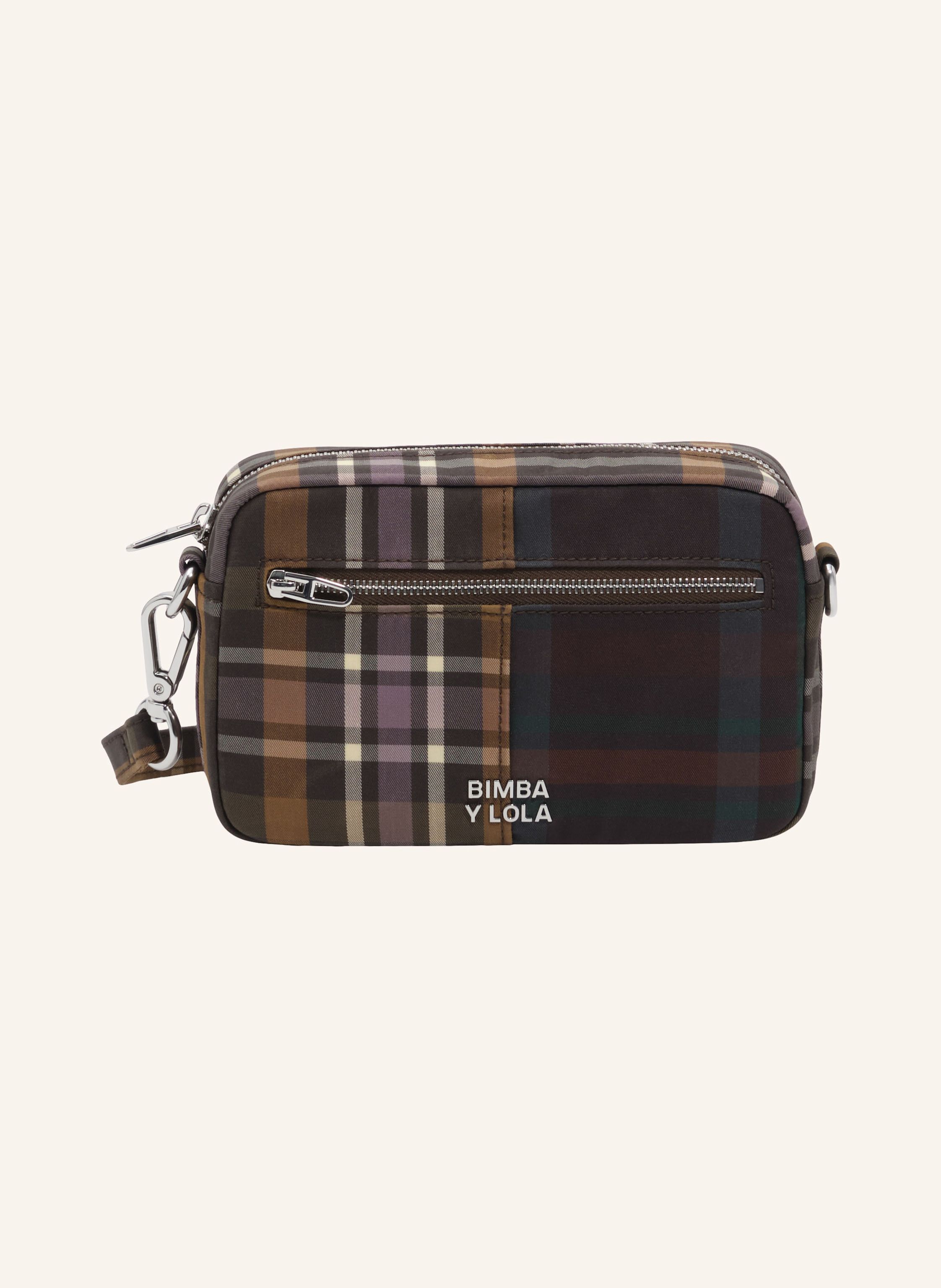 BIMBA Y LOLA Superwax-Tartan-Umhängetasche