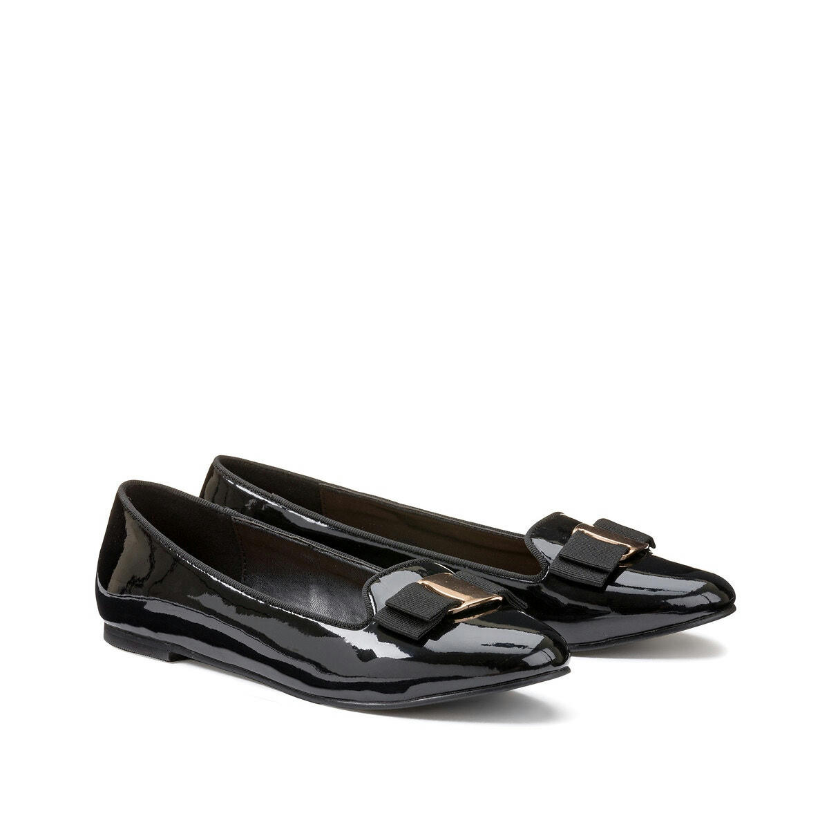 Ballerines vernies à nœud
