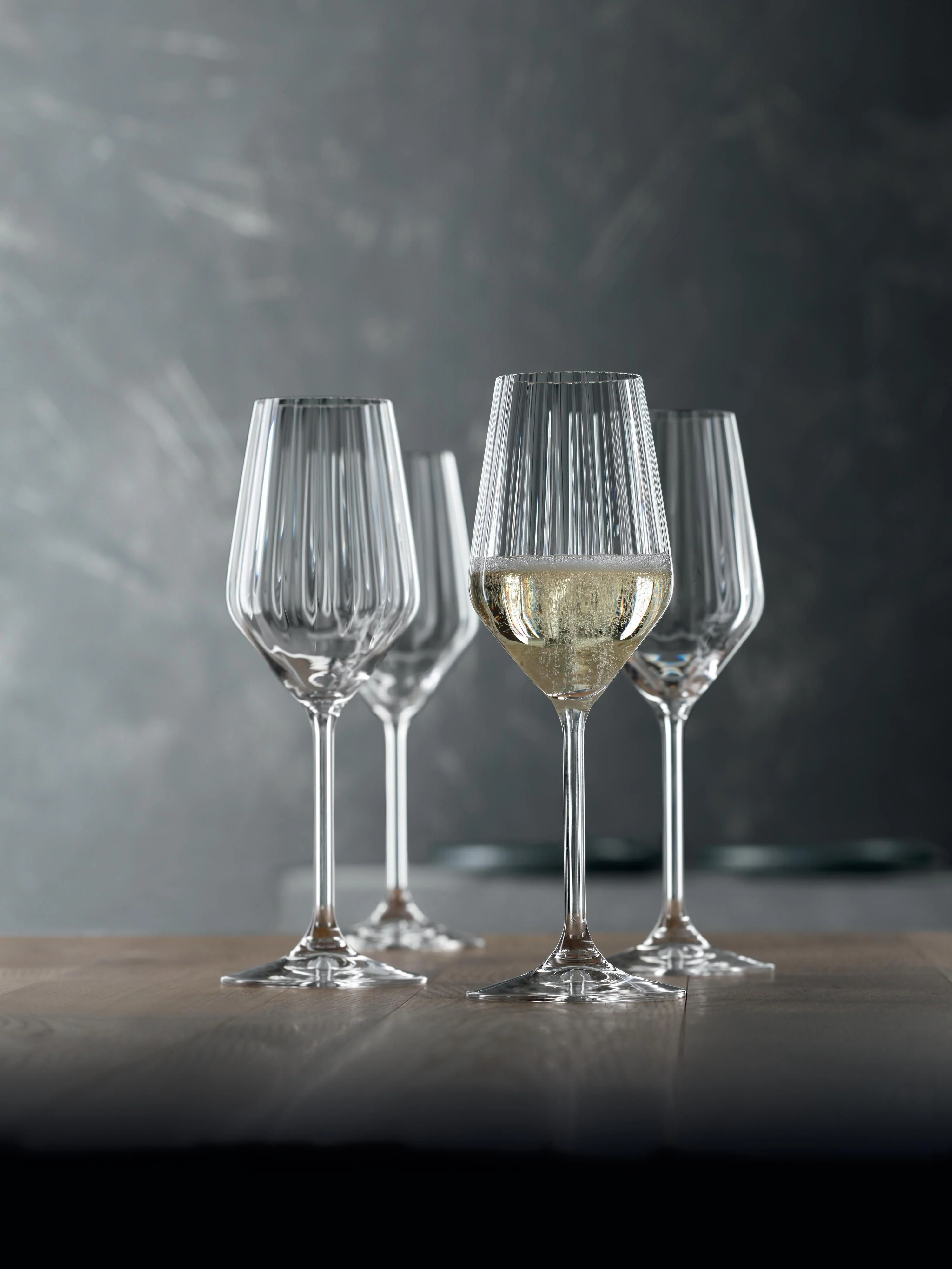 Kristall-Champagnerflöten Life Style, 4er-Set