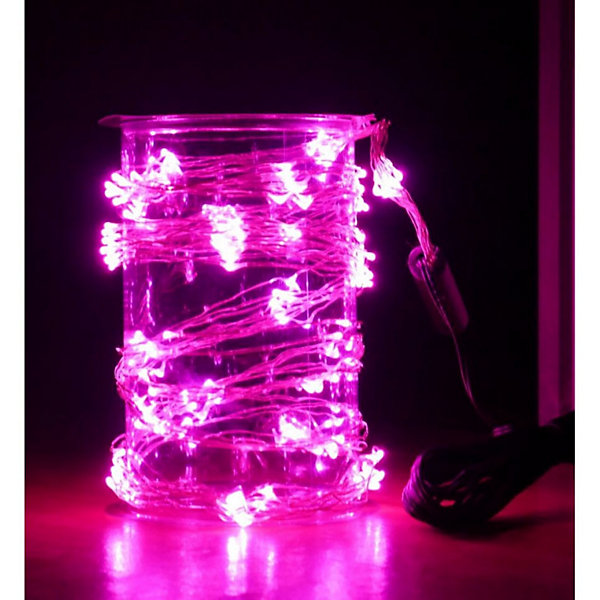Guirlande Noël copper cascade 700 LED roses