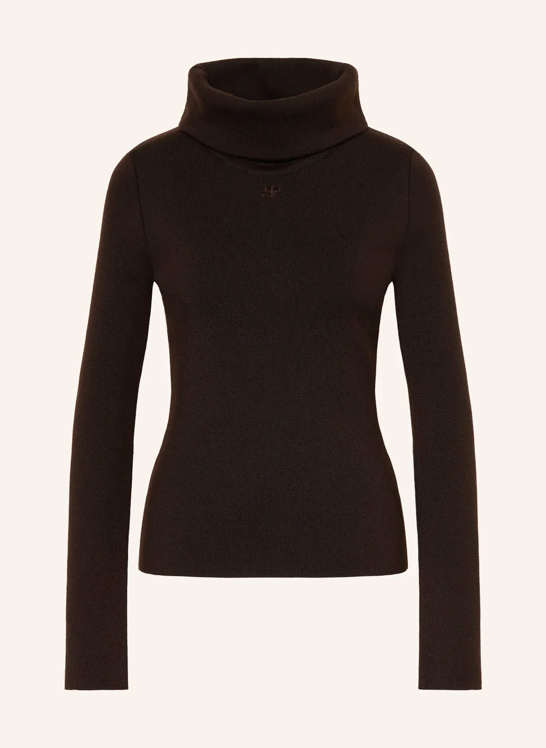 Courrèges Rollkragenpullover aus Merinowolle
