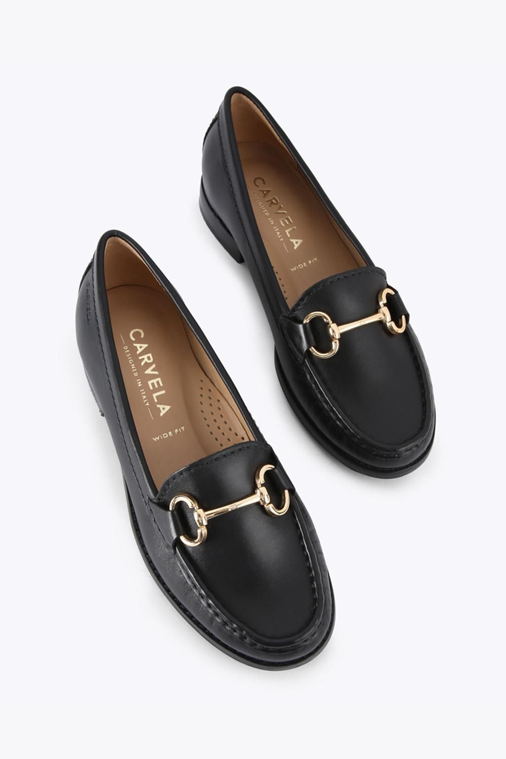 Carvela Click Wide Fit' Leather Flats