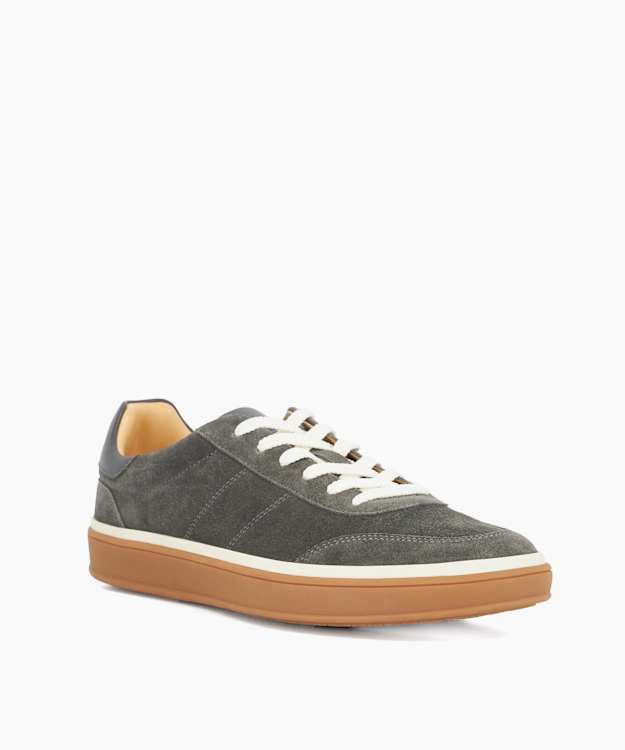 Tony Grey - Suede Lace-Up Trainers
