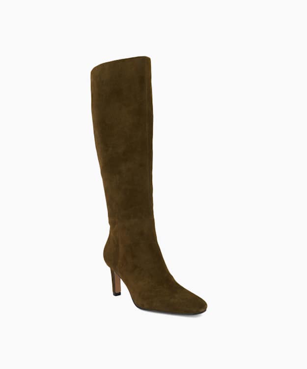 Standin Khaki - Heeled Knee-High Boots