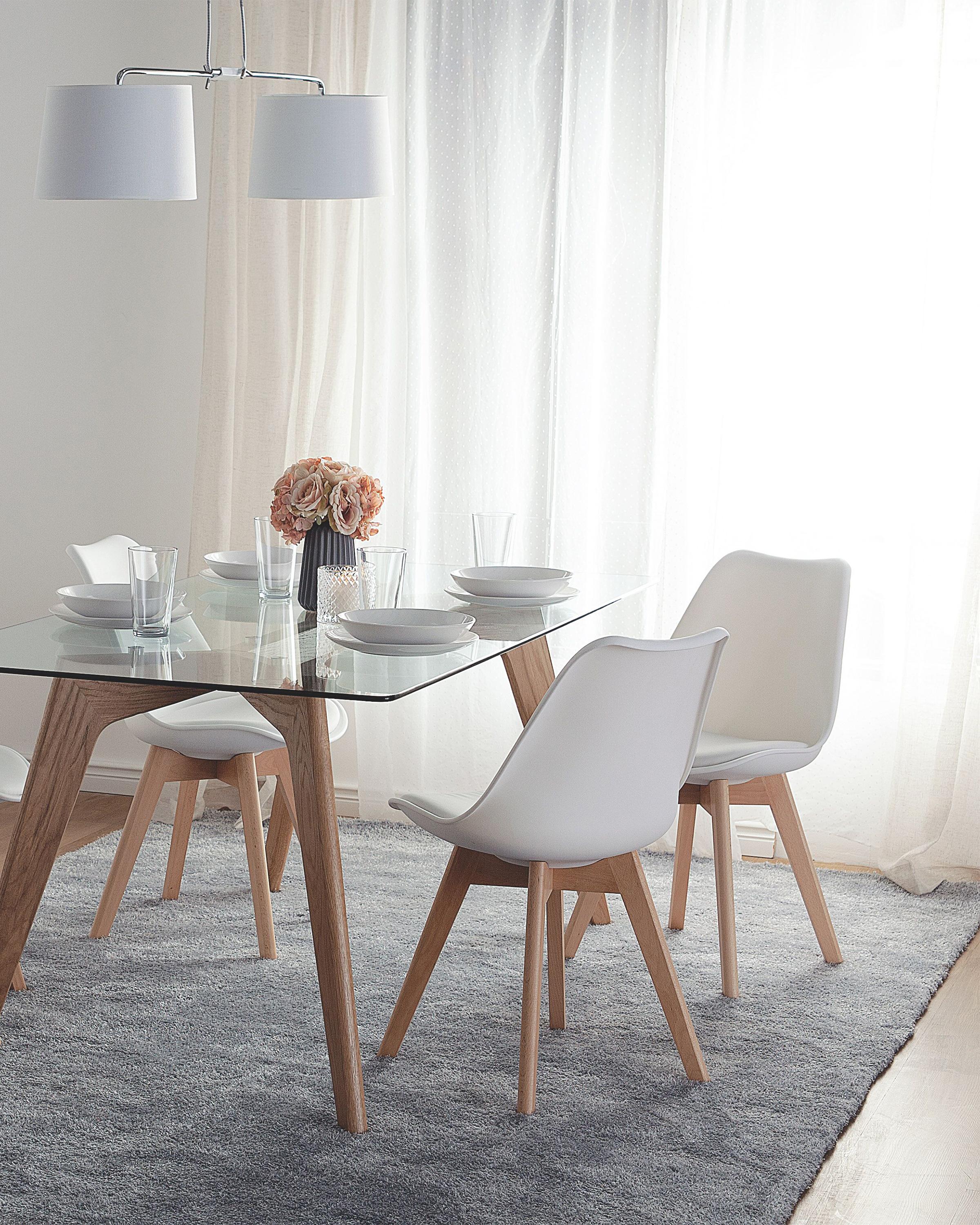 Set of 2 Dining Chairs DAKOTA II White