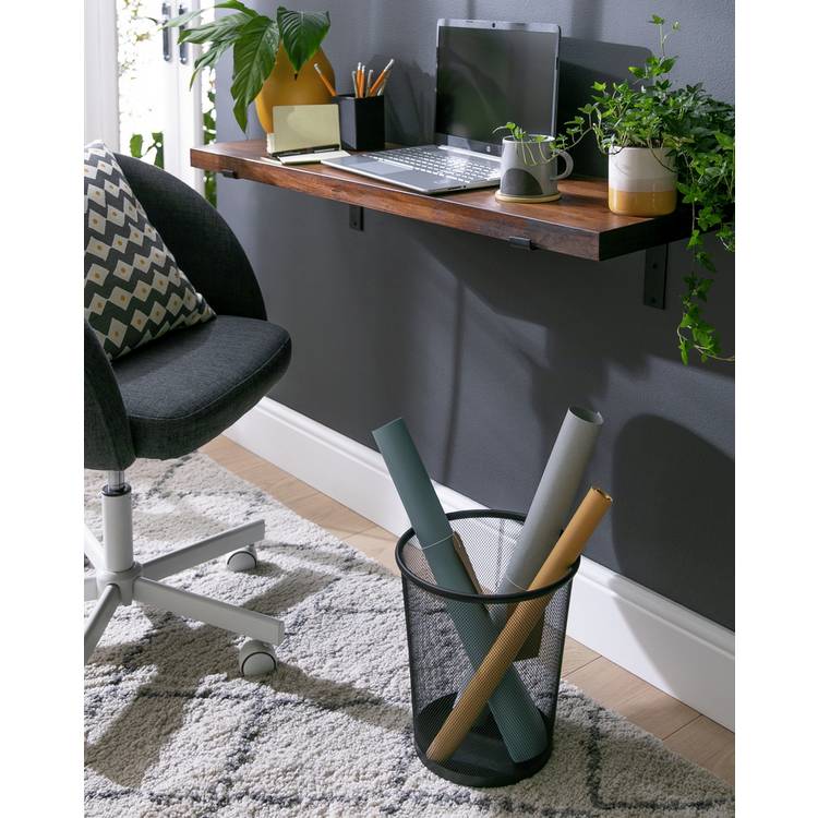 Habitat 12 Litre Waste Paper Bin - Black